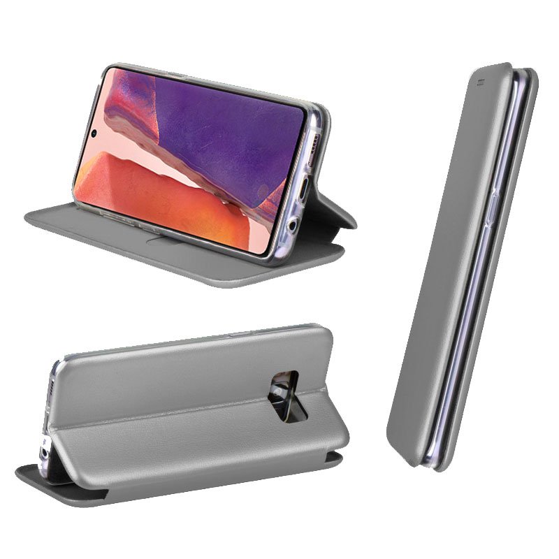 Funda COOL Flip Cover para Samsung N980 Galaxy Note 20 Elegance Plata - Imagen 2