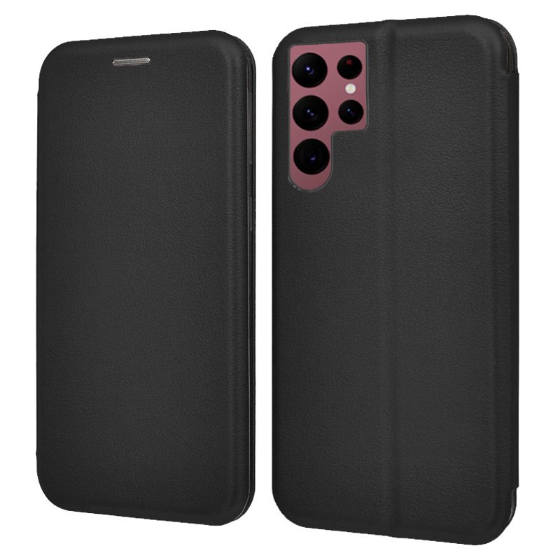 Funda COOL Flip Cover para Samsung S908 Galaxy S22 Ultra Elegance Negro - Imagen 2