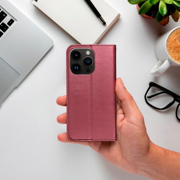 Funda COOL Flip Cover para Samsung S918 Galaxy S23 Ultra Liso Burgundy - Imagen 3