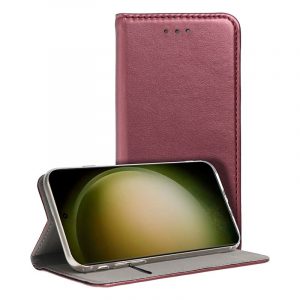 Funda COOL Flip Cover para Samsung S918 Galaxy S23 Ultra Liso Burgundy