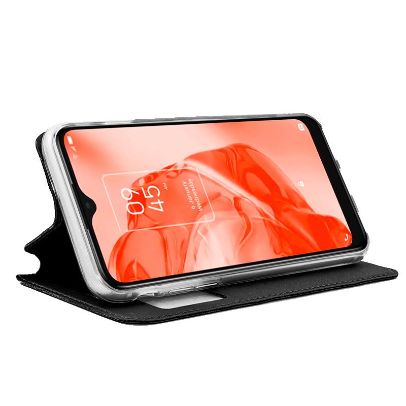 Funda COOL Flip Cover para TCL 205 Liso Negro - Imagen 2