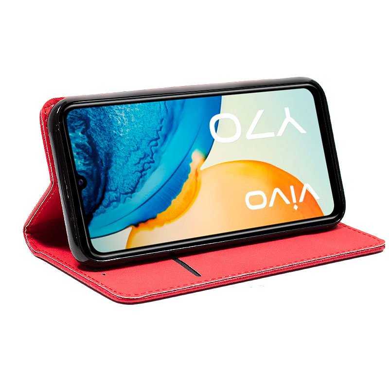 Funda COOL Flip Cover para Vivo Y70 Liso Rojo - Imagen 2