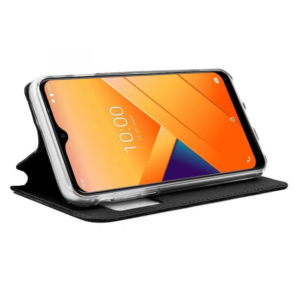Funda COOL Flip Cover para Wiko Y81 Liso Negro - Imagen 2