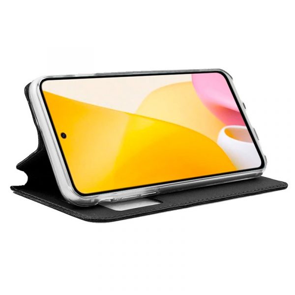 Funda COOL Flip Cover para Xiaomi 12 Lite Liso Negro - Imagen 2