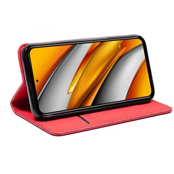 Funda COOL Flip Cover para Xiaomi Mi 11i / Pocophone F3 Liso Rojo - Imagen 2