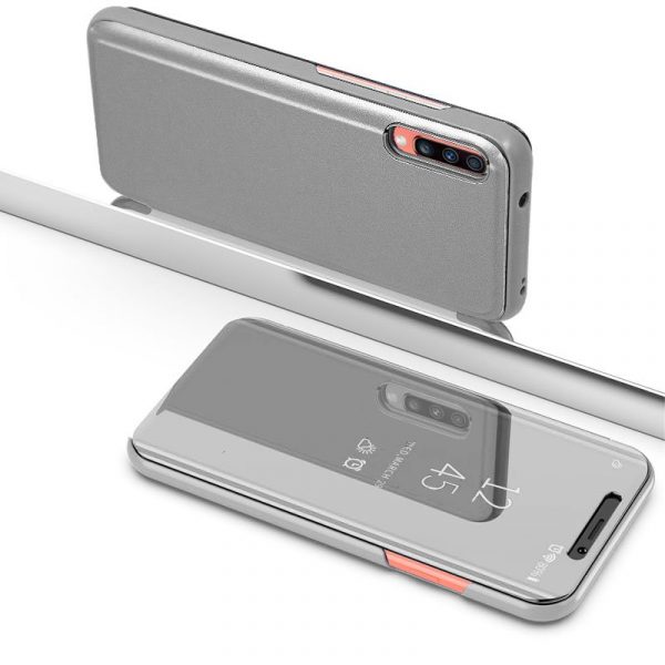 Funda COOL Flip Cover para Xiaomi Mi 9 SE Clear View Plata - Imagen 3