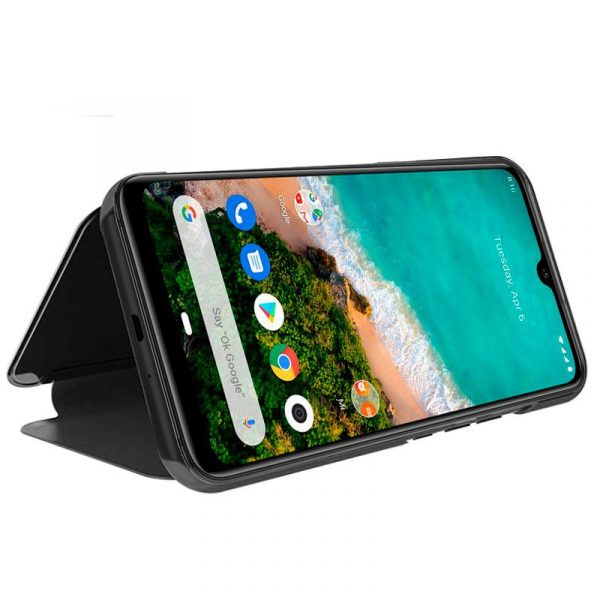 Funda COOL Flip Cover para Xiaomi Mi A3 Clear View Negro - Imagen 2