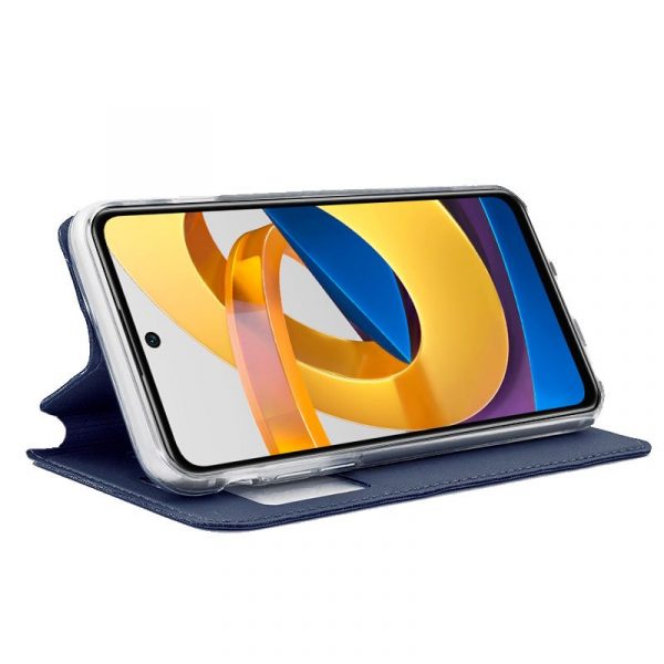 Funda COOL Flip Cover para Xiaomi Poco M4 Pro 5G / Redmi Note 11S 5G Liso Azul - Imagen 2
