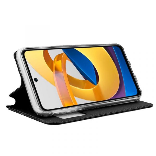 Funda COOL Flip Cover para Xiaomi Poco M4 Pro 5G / Redmi Note 11S 5G Liso Negro - Imagen 2