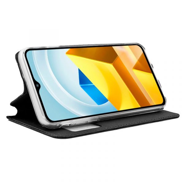 Funda COOL Flip Cover para Xiaomi Poco M5 Liso Negro - Imagen 2