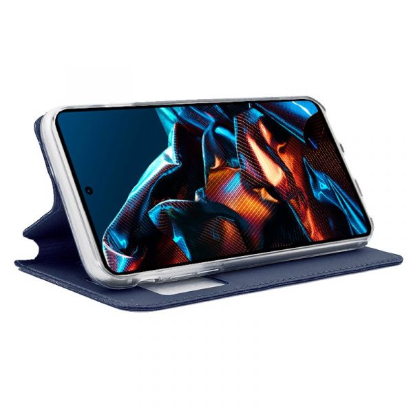 Funda COOL Flip Cover para Xiaomi Poco X5 Pro 5G Liso Azul - Imagen 2