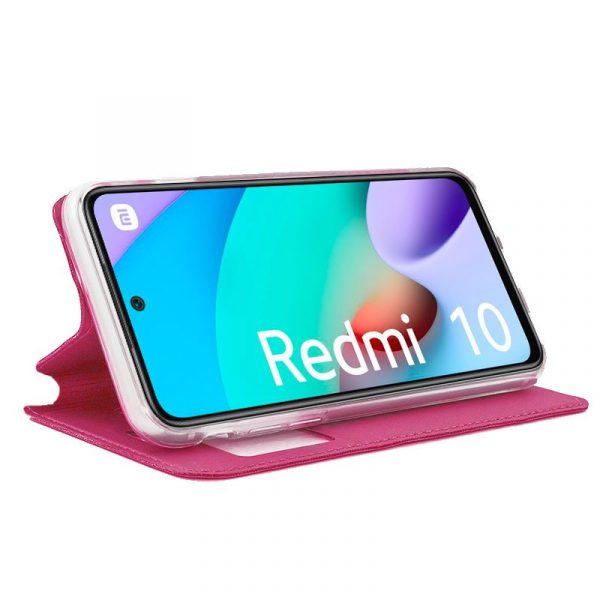 Funda COOL Flip Cover para Xiaomi Redmi 10 / Redmi 10 2022 Liso Rosa - Imagen 2