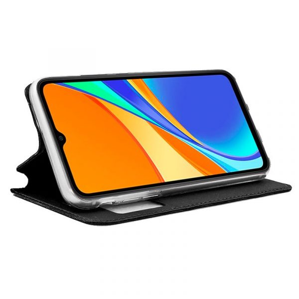 Funda COOL Flip Cover para Xiaomi Redmi 9C / 10A Liso Negro - Imagen 2