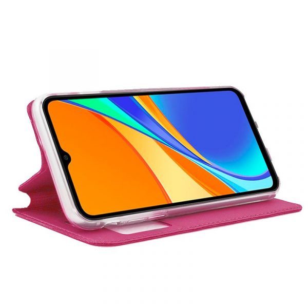 Funda COOL Flip Cover para Xiaomi Redmi 9C / 10A Liso Rosa - Imagen 2