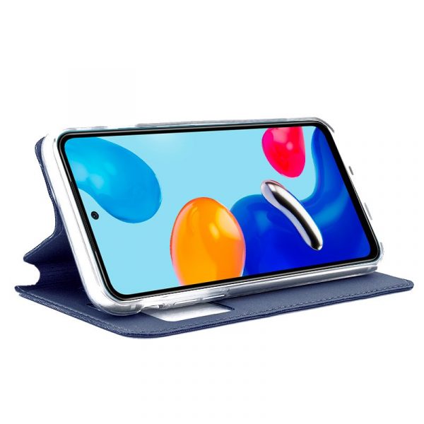 Funda COOL Flip Cover para Xiaomi Redmi Note 11 / Note 11S Liso Azul - Imagen 2