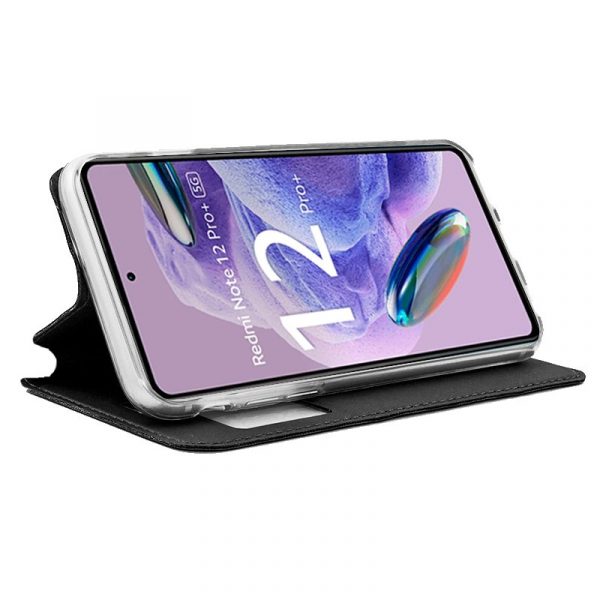 Funda COOL Flip Cover para Xiaomi Redmi Note 12 Pro Plus 5G Liso Negro - Imagen 2