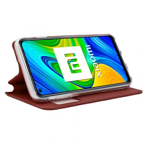 Funda COOL Flip Cover para Xiaomi Redmi Note 9 Liso Rojo - Imagen 2