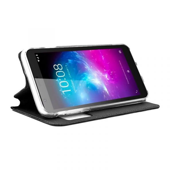 Funda COOL Flip Cover para ZTE Blade A31 Lite / A3 (2019) Liso Negro - Imagen 2