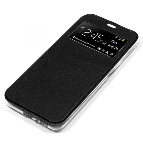 Funda COOL Flip Cover para ZTE Blade A31 Lite / A3 (2019) Liso Negro - Imagen 3