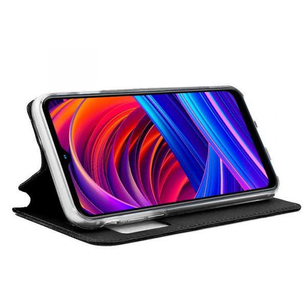 Funda COOL Flip Cover para ZTE Blade A71 Liso Negro - Imagen 2