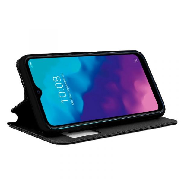 Funda COOL Flip Cover para ZTE Blade V30 Vita Liso Negro - Imagen 2