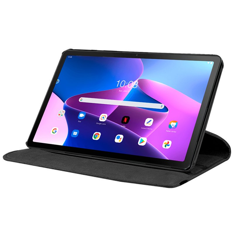 Funda COOL para Lenovo Tab M10 Plus Gen 3 Polipiel Liso Negro - Imagen 2