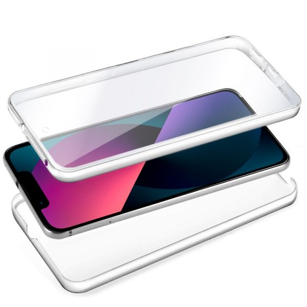 Funda COOL Silicona 3D para iPhone 13 mini (Transparente Frontal + Trasera) - Imagen 2