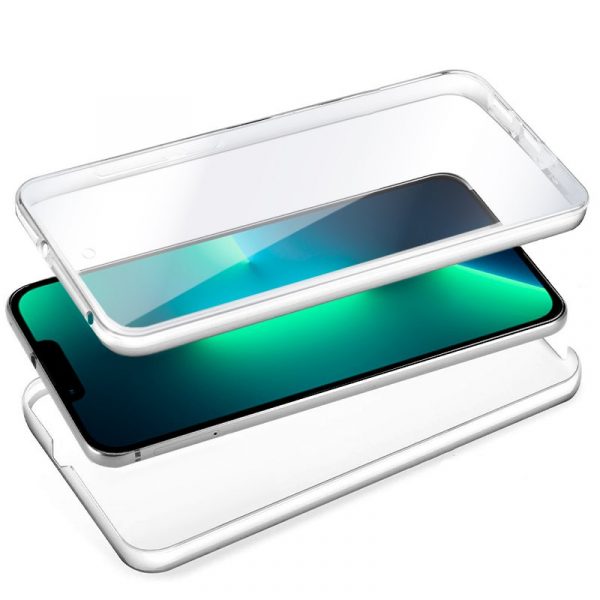 Funda COOL Silicona 3D para iPhone 13 Pro (Transparente Frontal + Trasera) - Imagen 2