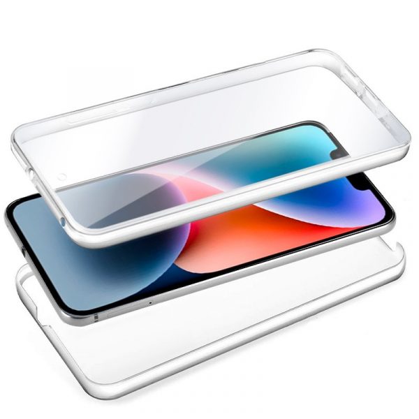 Funda COOL Silicona 3D para iPhone 14 Plus (Transparente Frontal + Trasera) - Imagen 2