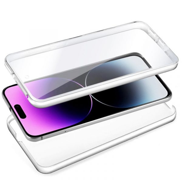 Funda COOL Silicona 3D para iPhone 14 Pro Max (Transparente Frontal + Trasera) - Imagen 2