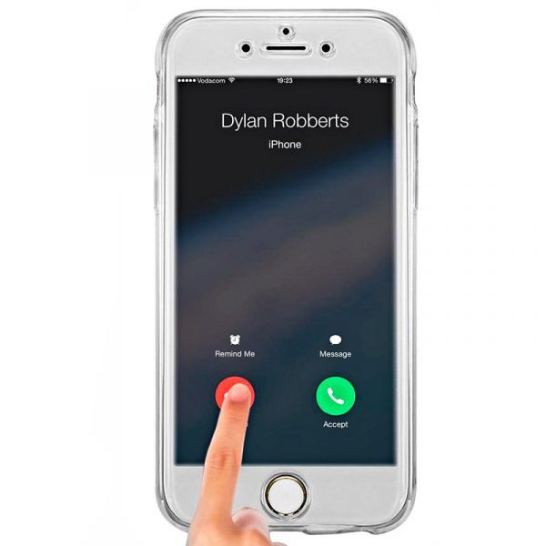 Funda COOL Silicona 3D para iPhone 7 Plus / iPhone 8 Plus (Transparente Frontal + Trasera) - Imagen 3