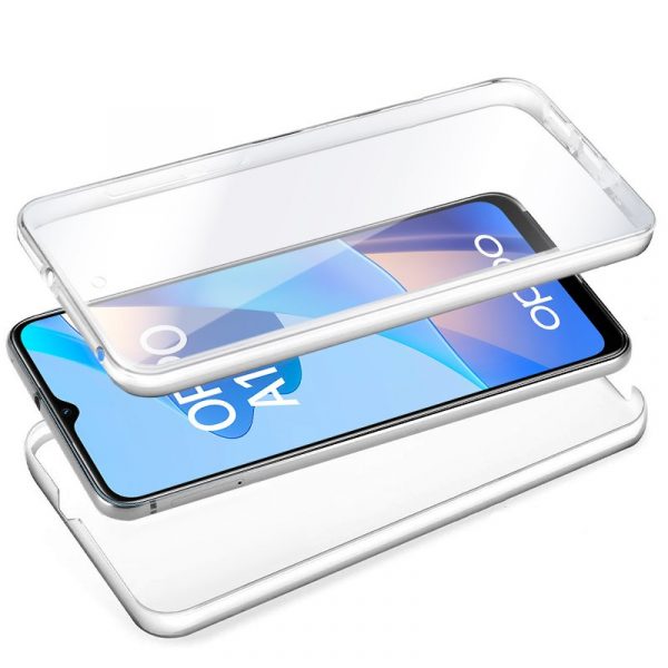 Funda COOL Silicona 3D para Oppo A16 / A16s / A54s (Transparente Frontal + Trasera) - Imagen 2