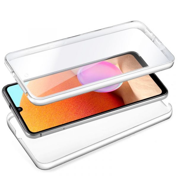 Funda COOL Silicona 3D para Samsung A325 Galaxy A32 4G (Transparente Frontal + Trasera) - Imagen 2
