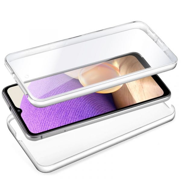 Funda COOL Silicona 3D para Samsung A326 Galaxy A32 5G (Transparente Frontal + Trasera) - Imagen 2
