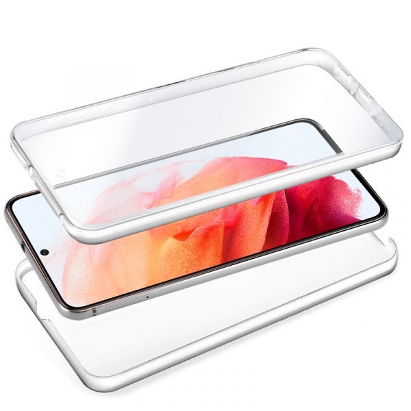 Funda COOL Silicona 3D para Samsung G990 Galaxy S21 (Transparente Frontal + Trasera) - Imagen 2