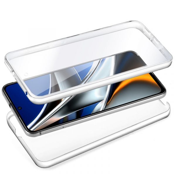 Funda COOL Silicona 3D para Xiaomi Poco X4 Pro 5G (Transparente Frontal + Trasera) - Imagen 2