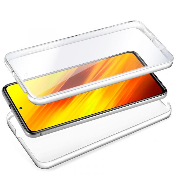 Funda COOL Silicona 3D para Xiaomi Pocophone X3 / X3 Pro (Transparente Frontal + Trasera) - Imagen 2