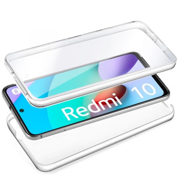 Funda COOL Silicona 3D para Xiaomi Redmi 10 / Redmi 10 2022 (Transparente Frontal + Trasera) - Imagen 2
