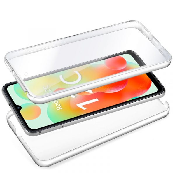 Funda COOL Silicona 3D para Xiaomi Redmi 12C (Transparente Frontal + Trasera) - Imagen 2