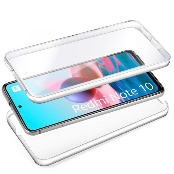 Funda COOL Silicona 3D para Xiaomi Redmi Note 10 / Note 10s / Poco M5s (Transparente Frontal + Trasera) - Imagen 2