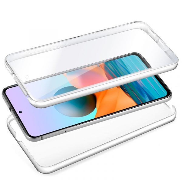 Funda COOL Silicona 3D para Xiaomi Redmi Note 10 Pro (Transparente Frontal + Trasera) - Imagen 2
