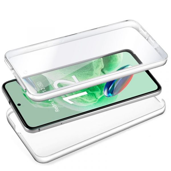 Funda COOL Silicona 3D para Xiaomi Redmi Note 12 5G / Poco X5 5G (Transparente Frontal + Trasera) - Imagen 2