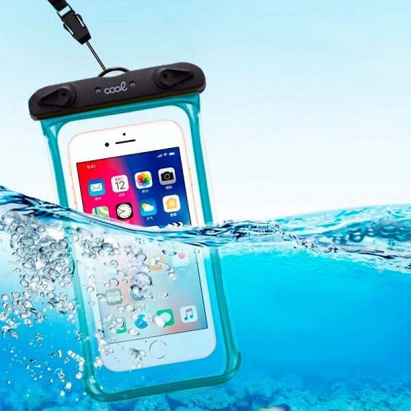 Funda Impermeable Universal Waterproof Celeste - Imagen 2