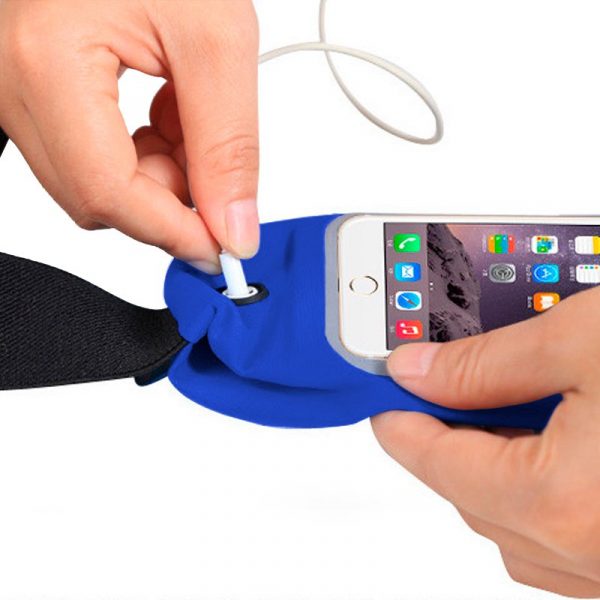 Funda Neopreno COOL Riñonera Universal (5.5 - 6.7 pulg) Azul - Imagen 3