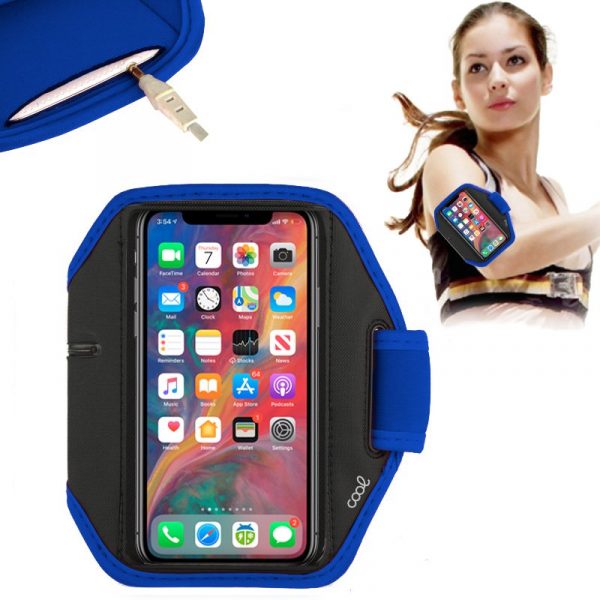 Funda Neopreno COOL Sports Universal (5.5 - 6 pulg) Azul - Imagen 2