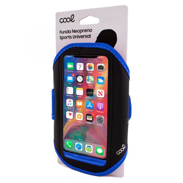 Funda Neopreno COOL Sports Universal (5.5 - 6 pulg) Azul - Imagen 3