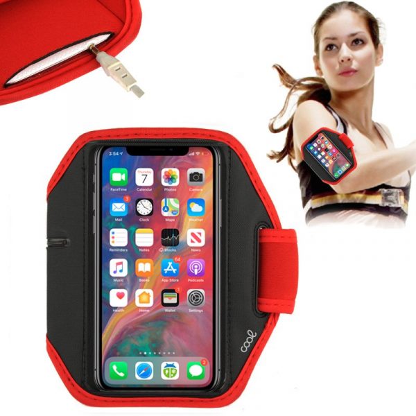 Funda Neopreno COOL Sports Universal (5.5 - 6 pulg) Rojo - Imagen 2