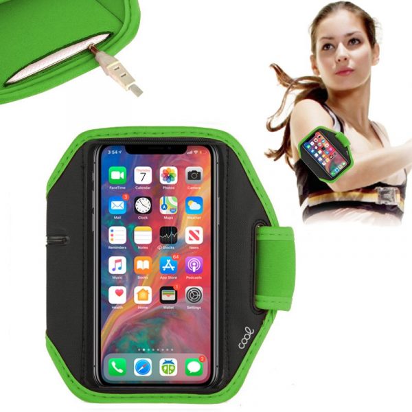 Funda Neopreno COOL Sports Universal (6 - 6.7 pulg) Verde - Imagen 3