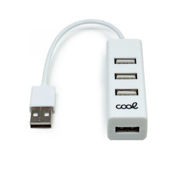 Hub USB 2.0 Universal COOL 4 Puertos USB Blanco - Imagen 2