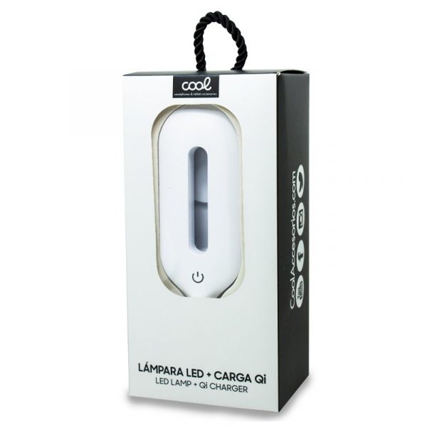 Lámpara LED + Base Carga Inalámbrica Qi COOL Blanco - Imagen 3